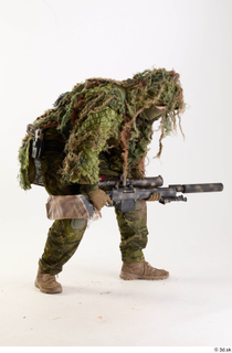 Andrew Elliott in Ghillie Crouching crouching standing whole body 0006.jpg